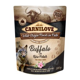 CARNILOVE DOG POUCH WILD BUFFALO&ROSE PETALS 300G