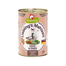 GranataPet Liebling´s Mahlzeit kaczka i gęś mokra karma dla psa 800g