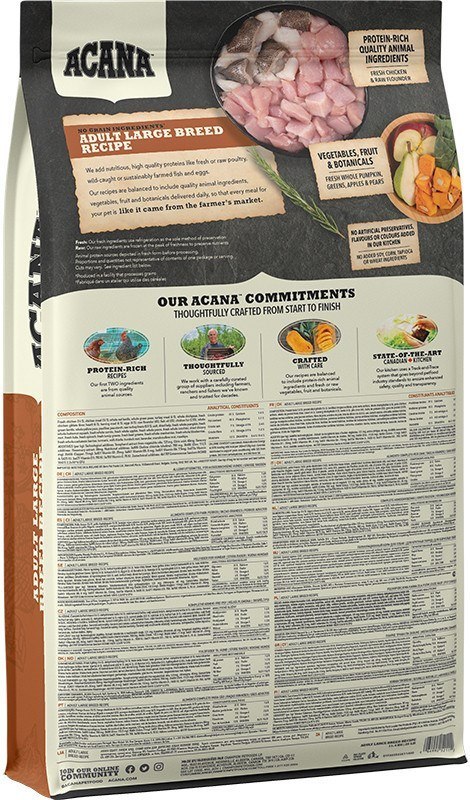 ACANA Heritage Adult Large Breed - sucha karma dla psa - 11,4kg