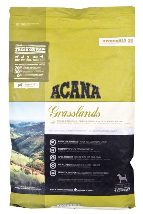 ACANA Regionals Grasslands Dog - sucha karma dla psa - 6kg