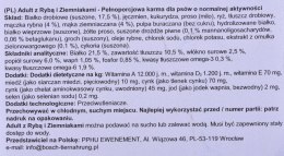 Karma Bosch Fish & Potato dla psów dorosłych 3kg