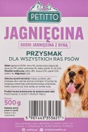 PETITTO - Sushi Jagnięcina z Rybą - przysmak dla psa - 500g