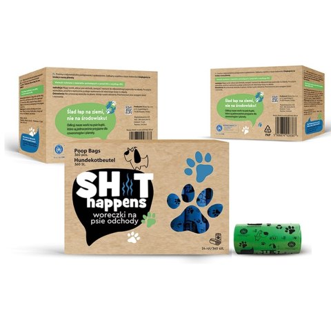 RESACO Bioworki na odchody 24 rolki x 15 szt zielony