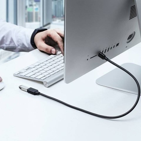 Ugreen kabel przedłużacz przejściówka USB 3.0 (żeński)-USB 3.0 (męski) 2m US129 (czarny) Ugreen kabel przedłużacz przejściówka USB 3.0 (żeński)-USB 3.0 (męski) 2m US129 (czarny)