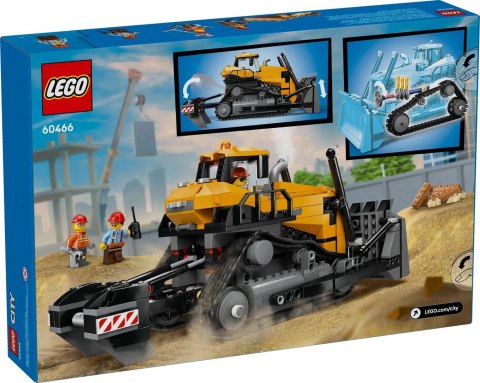 LEGO CITY 60466 BIG VEHICLES YELLOW BULLDOZER WITH FRONT LOADER