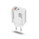 ESPERANZA ŁADOWARKA SIECIOWA 20W USB-C PD 20W / USB-A QC 3.0 18W BIAŁA EZC105W