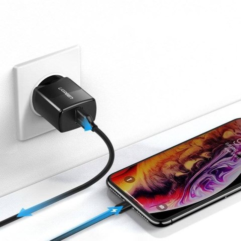 Ugreen ładowarka sieciowa USB 2,1A (czarny) Ugreen ładowarka sieciowa USB 2,1A (czarny)