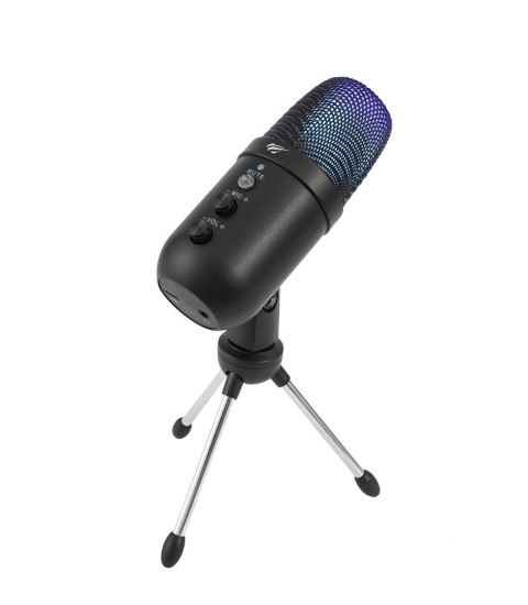 Mikrofon gamingowy bezprzewodowy Havit GK51 (czarny z RGB) Mikrofon gamingowy bezprzewodowy Havit GK51 (czarny z RGB)