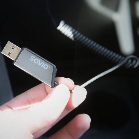 SAVIO TRANSMITER AUX, USB, BLUETOOTH 5.3, FUNKCJA ZESTAWU GŁOŚNOMÓWIĄCEGO, TR-16 SAVIO TRANSMITER AUX, USB, BLUETOOTH 5.3, FUNKCJA ZESTAWU GŁOŚNOMÓWIĄCEGO, TR-16
