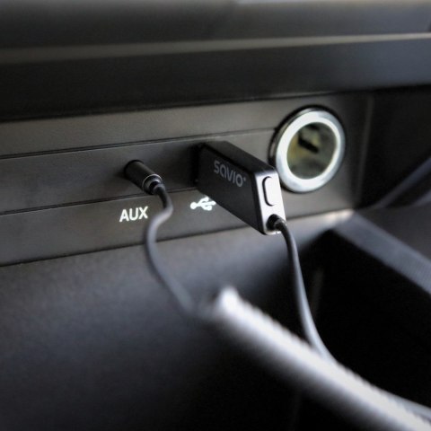 SAVIO TRANSMITER AUX, USB, BLUETOOTH 5.3, FUNKCJA ZESTAWU GŁOŚNOMÓWIĄCEGO, TR-16 SAVIO TRANSMITER AUX, USB, BLUETOOTH 5.3, FUNKCJA ZESTAWU GŁOŚNOMÓWIĄCEGO, TR-16