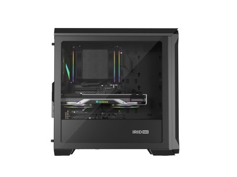Obudowa NATEC Genesis Irid 503 ARGB NPC-1559 (Micro ATX. Mini ITX; kolor czarny) Obudowa NATEC Genesis Irid 503 ARGB NPC-1559 (Micro ATX. Mini ITX; kolor czarny)