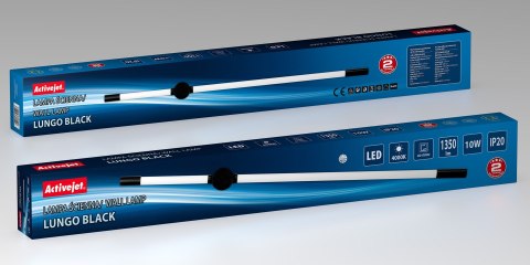 Lampa ścienna LED Activejet AJE-LUNGO Black