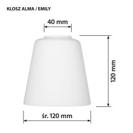 Lampa wisząca Activejet AJE-ALMA 3P E27 3x40W