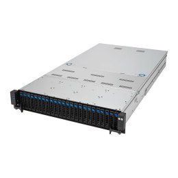 Platforma Asus Rack (2U) RS720A-E12-RS24U AMD Epyc 9004 (24x NVMe, 2xM.2, 3xGPU, 2x10Gbe, IPMI, 1+1 2600W)