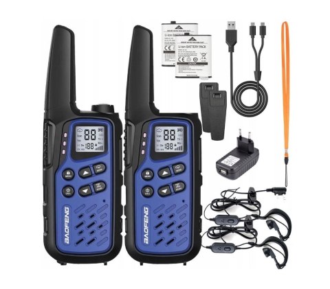 Krótkofalówka Baofeng BF-T25E Dark Blue 2 sztuki Krótkofalówka Baofeng BF-T25E Dark Blue 2 sztuki