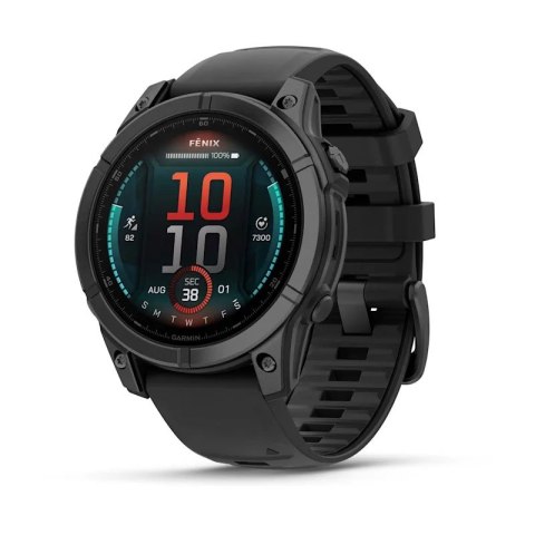 Zegarek sportowy Garmin Fenix E Stainless Steel AMOLED 47mm Czarny Zegarek sportowy Garmin Fenix E Stainless Steel AMOLED 47mm Czarny