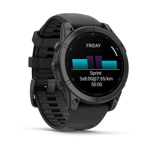 Zegarek sportowy Garmin Fenix E Stainless Steel AMOLED 47mm Czarny Zegarek sportowy Garmin Fenix E Stainless Steel AMOLED 47mm Czarny
