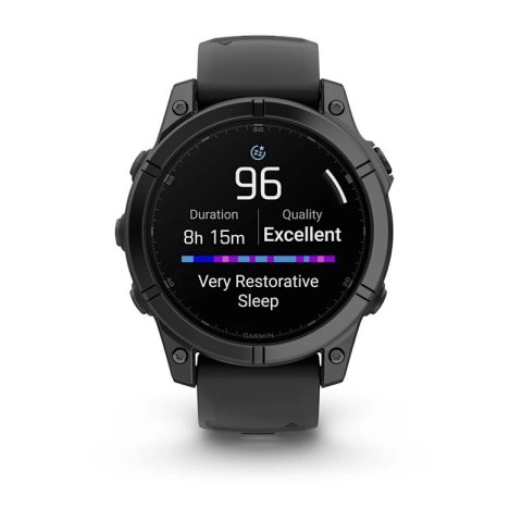 Zegarek sportowy Garmin Fenix E Stainless Steel AMOLED 47mm Czarny Zegarek sportowy Garmin Fenix E Stainless Steel AMOLED 47mm Czarny