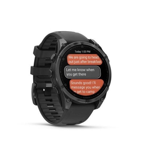 Zegarek sportowy Garmin Fenix 8 AMOLED 47mm Czarny Zegarek sportowy Garmin Fenix 8 AMOLED 47mm Czarny