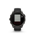 Zegarek sportowy Garmin Fenix 8 Sapphire Titanium Carbon Grey DLC 47mm Czarny