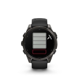Zegarek sportowy Garmin Fenix 8 Sapphire Titanium Carbon Grey DLC 47mm Czarny