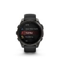 Zegarek sportowy Garmin Fenix 8 Sapphire Titanium Carbon Grey DLC 47mm Czarny