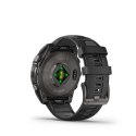 Zegarek sportowy Garmin Fenix 8 Sapphire Titanium Carbon Grey DLC 47mm Czarny