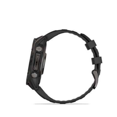 Zegarek sportowy Garmin Fenix 8 Sapphire Titanium Carbon Grey DLC 47mm Czarny