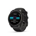 Zegarek sportowy Garmin Fenix 8 Sapphire Titanium Carbon Grey DLC 47mm Czarny