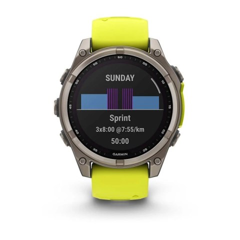 Zegarek sportowy Garmin Fenix 8 Solar Sapphire AMOLED 47mm Tytanowy Zegarek sportowy Garmin Fenix 8 Solar Sapphire AMOLED 47mm Tytanowy