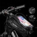Sakwa rowerowa Rockbros B68-1 na ramę pancerna z kieszonką na telefon 1.7l - czarna