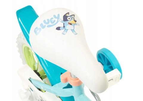 Rower dziecięcy TOIMSA Bluey 12" Błękitno-limonkowy