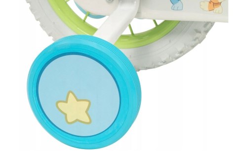 Rower dziecięcy TOIMSA Bluey 12" Błękitno-limonkowy