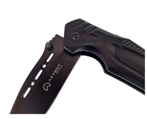 Nóż ratowniczy AZYMUT Rescue +przecinak pasów +zbijak szyb +pokrowiec