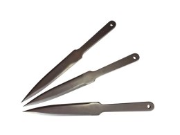 Noże do rzucania sportowego KAL22 LIDER 3szt srebrn