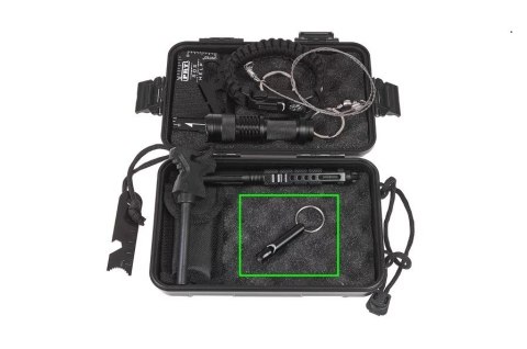 Gwizdek przetrwania GUARD Whistle Aluminium czarny (YC-010-BL)