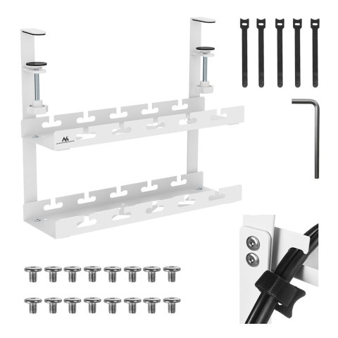 MACLEAN ORGANIZER PODBIURKOWY NA KABLE MC-104 W
