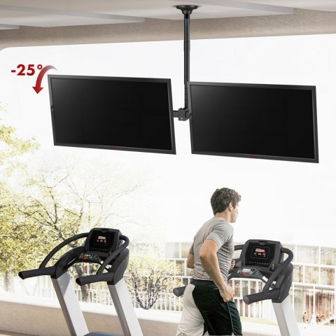 MACLEAN UCHWYT SUFITOWY DLA DWÓCH TV, MAX. OBCIĄŻENIE 2X40KG, 34-60", MAX VESA 600X400 MC-111 B MACLEAN UCHWYT SUFITOWY DLA DWÓCH TV, MAX. OBCIĄŻENIE 2X40KG, 34-60", MAX VESA 600X400 MC-111 B