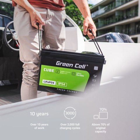 GREEN CELL AKUMULATOR LIFEPO4 CUBE 125AH 12V/12.8V 1600WH LFPGC12V125AH GREEN CELL AKUMULATOR LIFEPO4 CUBE 125AH 12V/12.8V 1600WH LFPGC12V125AH