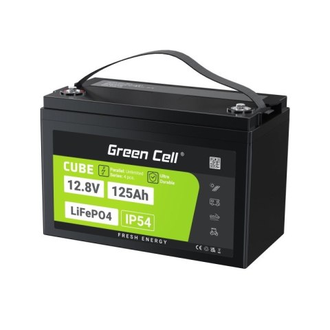 GREEN CELL AKUMULATOR LIFEPO4 CUBE 125AH 12V/12.8V 1600WH LFPGC12V125AH GREEN CELL AKUMULATOR LIFEPO4 CUBE 125AH 12V/12.8V 1600WH LFPGC12V125AH