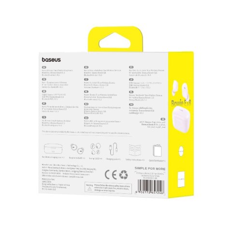 Słuchawki bezprzewodowe Baseus Bowie E18 (fioletowy)