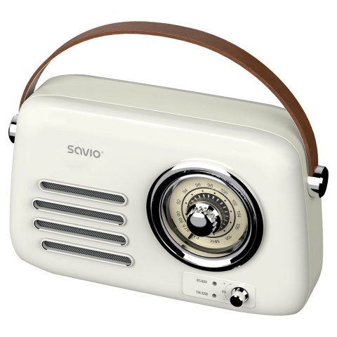 SAVIO RADIO PRZENOŚNE BIAŁE RS-02 SAVIO RADIO PRZENOŚNE BIAŁE RS-02