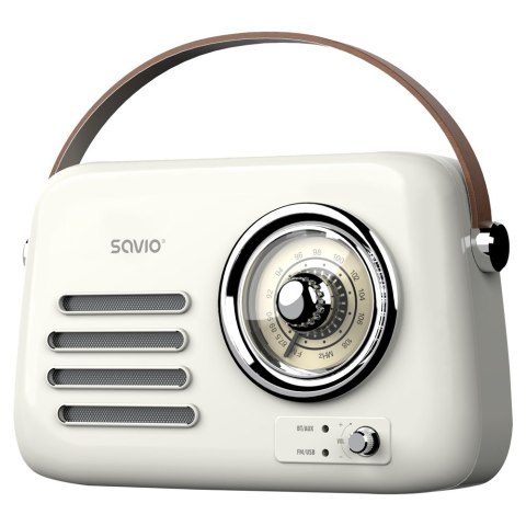 SAVIO RADIO PRZENOŚNE BIAŁE RS-02 SAVIO RADIO PRZENOŚNE BIAŁE RS-02