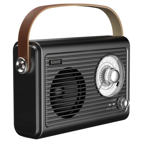 SAVIO RADIO PRZENOŚNE CZARNE RS-01 SAVIO RADIO PRZENOŚNE CZARNE RS-01