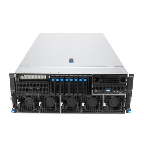 Platforma Asus Rack (4U) ESC8000A-E13P AMD EPYC 9005 (8xNVMe, 2xM.2, 2x10Gbe, IPMI, 3200W)