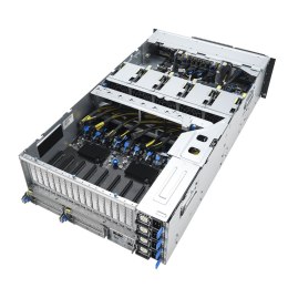 Platforma Asus Rack (4U) ESC8000A-E13P AMD EPYC 9005 (8xNVMe, 2xM.2, 2x10Gbe, IPMI, 3200W)
