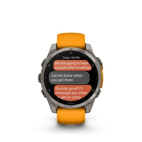 Zegarek sportowy Garmin Fenix 8 Sapphire Titan AMOLED 47mm Grafitowy