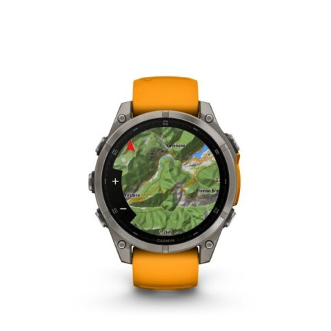 Zegarek sportowy Garmin Fenix 8 Sapphire Titan AMOLED 47mm Grafitowy