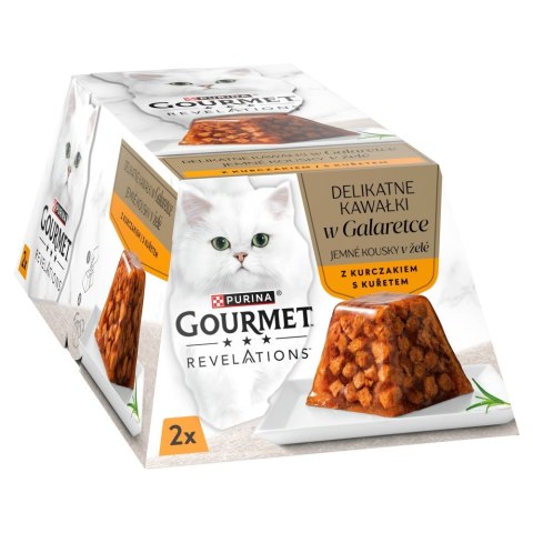 PURINA GOURMET REVELATIONS Kurczak w galaretce 2X57g PURINA GOURMET REVELATIONS Kurczak w galaretce 2X57g