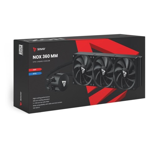 SAVIO CHŁODZENIE WODNE CPU 360 MM NOX SAVIO CHŁODZENIE WODNE CPU 360 MM NOX